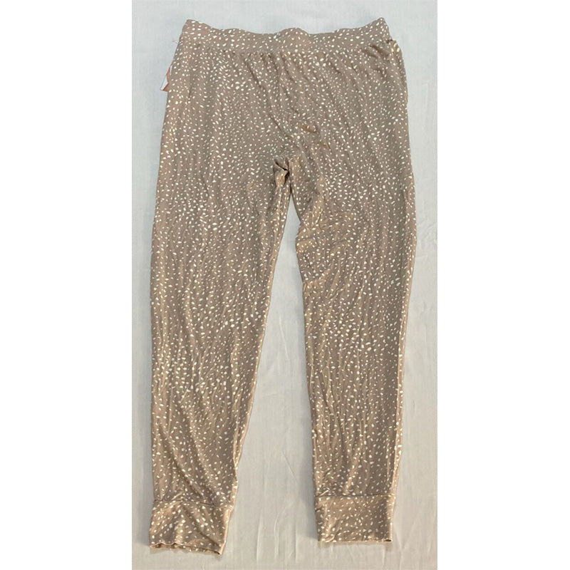 Alfani Intimates Pajama Pants Waistband Rope Light Beige S