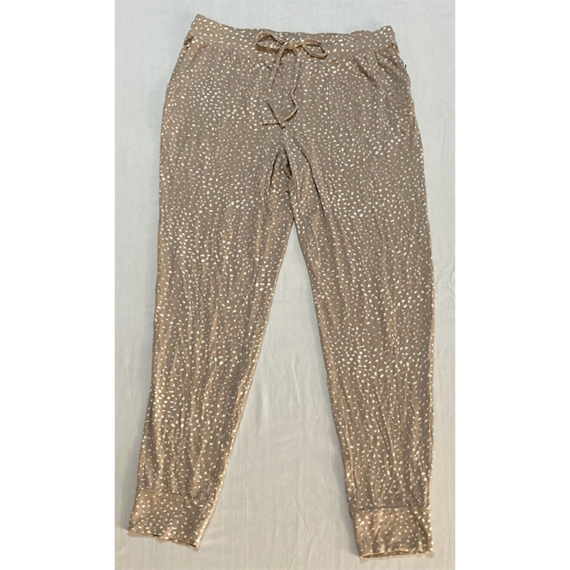 Alfani Intimates Pajama Pants Waistband Rope Light Beige S