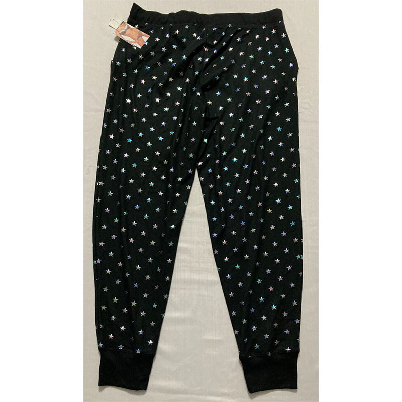 Jenni Twinning Super Soft Long Sleeve Pajama Pants Black L