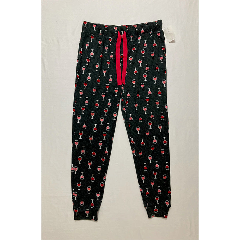 Unbranded Pajama Pants Wine Black XL