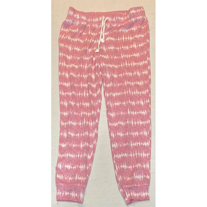 Cuddl Duds Printed Jogger Pants Pink L