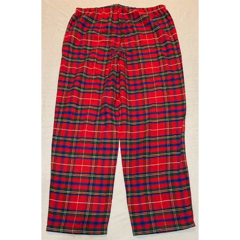 Unbranded Pajama Pants Plaid Red M