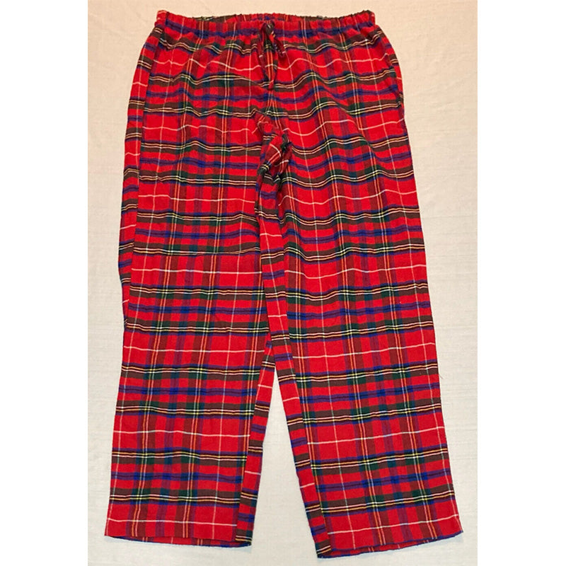 Unbranded Pajama Pants Plaid Red M