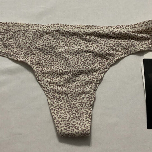 Marilyn Monroe Litewear Cut Thong Animal Print L