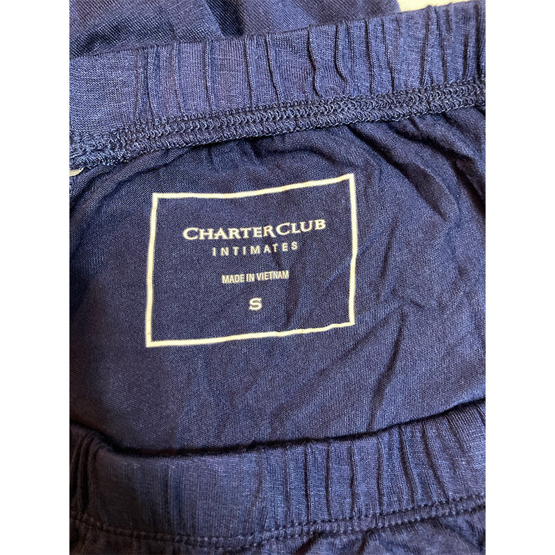 Charter Club Pajama Pants Medieval Blue S