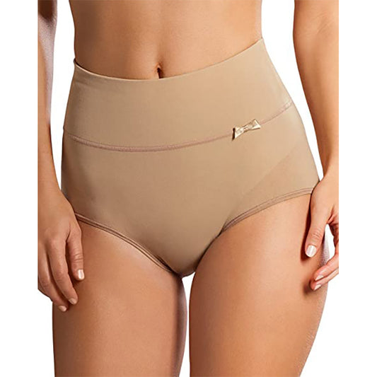 Leonisa High-Waisted Classic Smoothing Brief Beige S