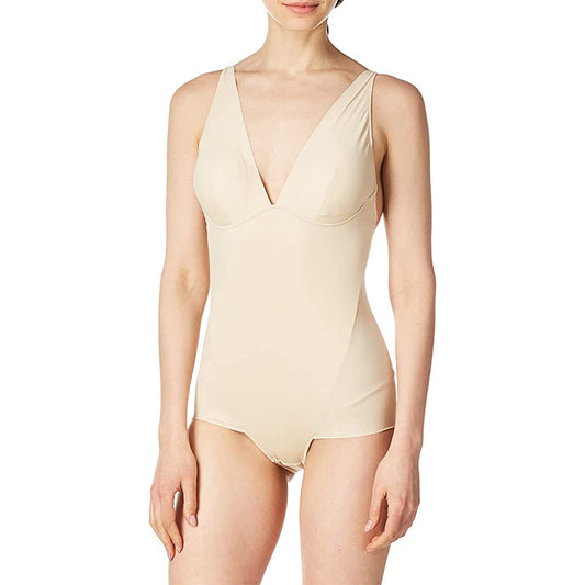 NWD Maidenform Low-back Shapewear Bodysuit Nude L