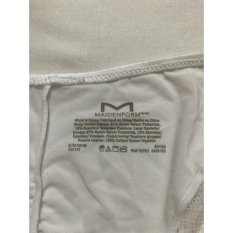 NWD Maidenform Back Thong Panties White M