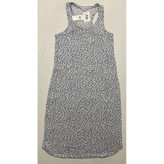 Splendid Pajama Dress Animal Print Grey S