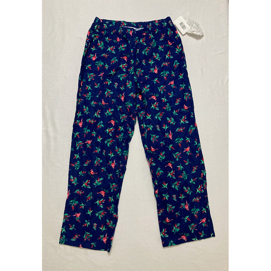 Charter Club Pajama Pants Blue Floral M