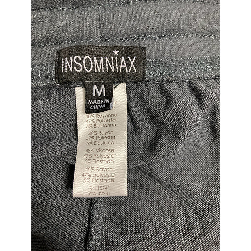 Insomniax Printed Jogger Pajama Pants Grey M