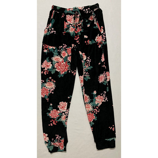 Flora Nikrooz Printed Velour Pajama Pant Multicolor M