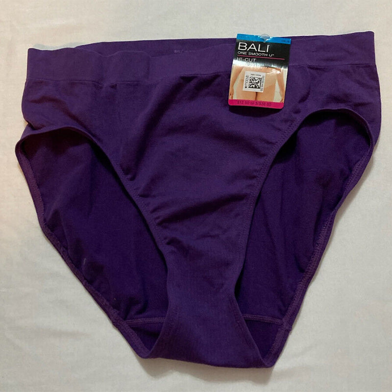 Bali One Smooth U All-Around Smoothing Hi-Cut Panty Purple XL