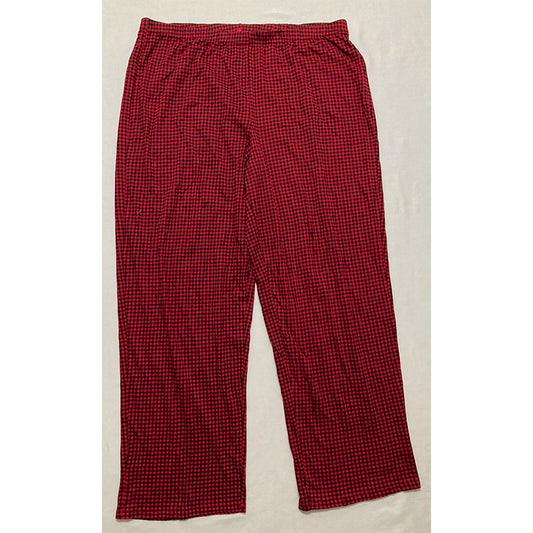 Charter Club Pajama Pants Long Sleeve Red XL