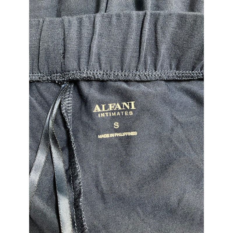 Alfani Pajama Pants Waistband Navy S