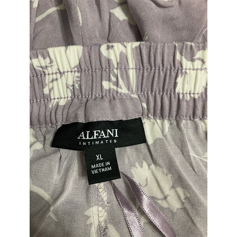 Alfani Wide-Leg Pants Pajama Purple XL