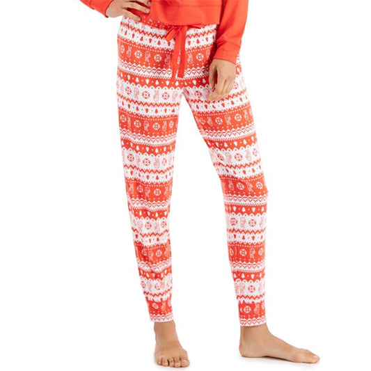 Jenni Long Sleeve Mix It Packaged Pajama Red/White M