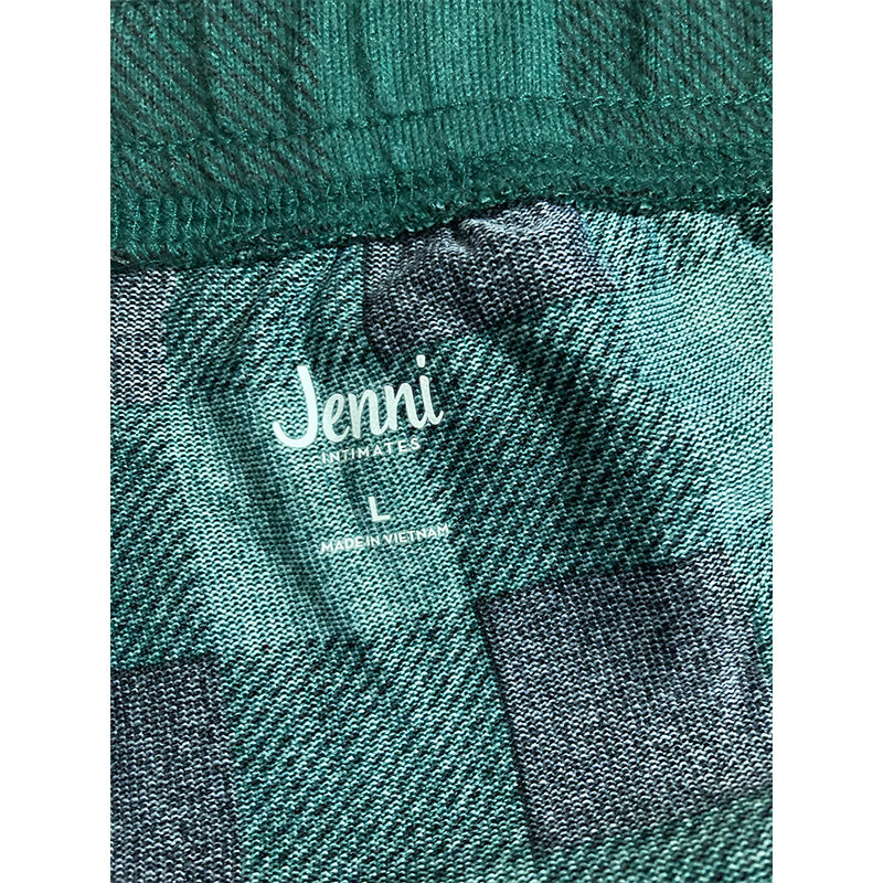 Jenni Long Sleeve Pajama Pants Green L