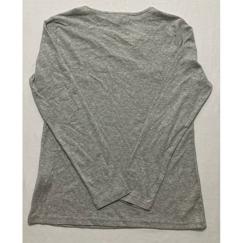 Charter Club V-Neck T-Shirt Pajama Grey S