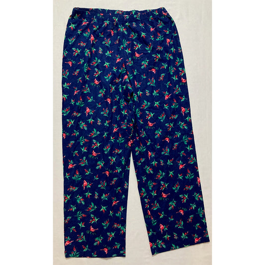 Charter Club Pajama Pants Long Sleeve Navy L