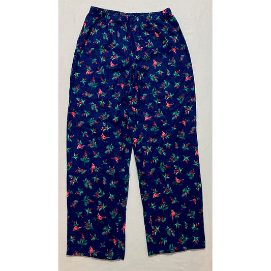 Charter Club Pajama Pants Long Sleeve Navy Floral S