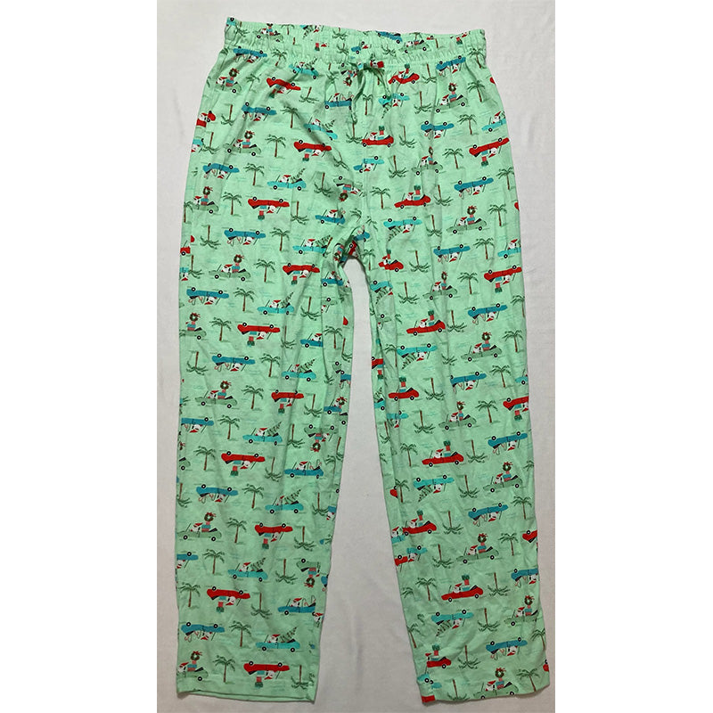 Family Pj Men Pajama Pants Elastic Band Multicolor L