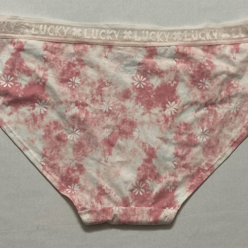 Lucky Brand Ultra Soft High Cut Full Coverage Panties Pink XL