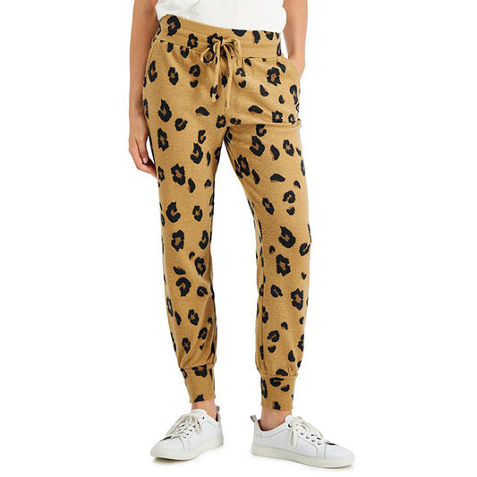 Style & Co Animal-Print Cozy Joggers PM