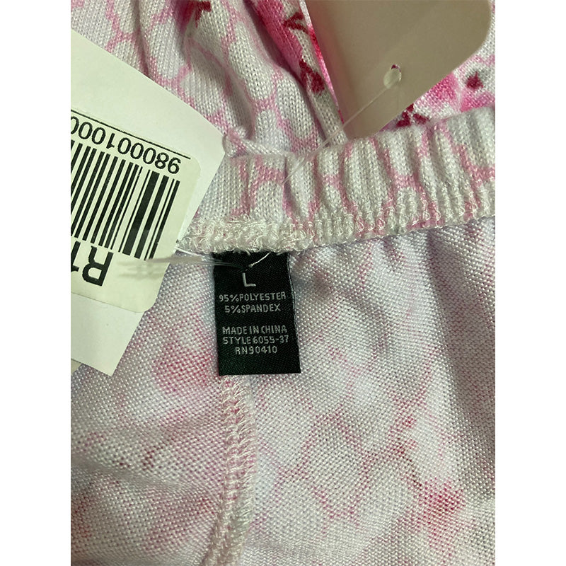 Unbranded Pajama Pants Floral Pink L