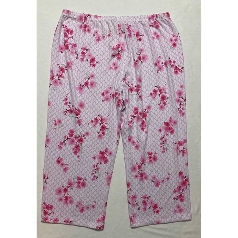 Unbranded Pajama Pants Floral Pink L