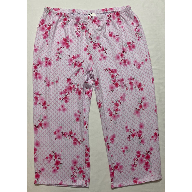 Unbranded Pajama Pants Floral Pink L