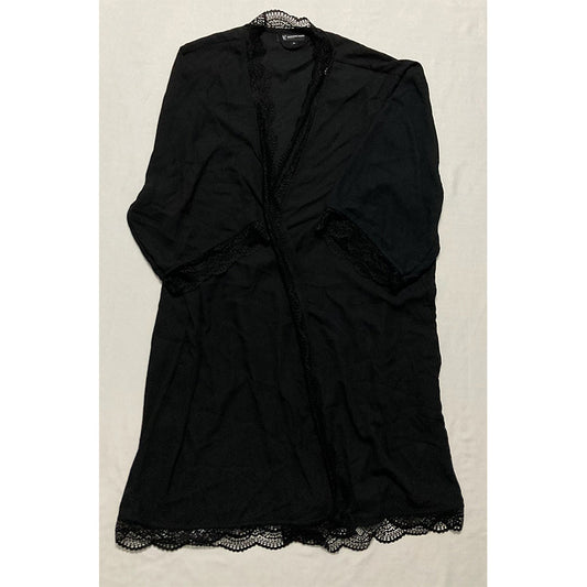 NWD INC Robe With Lace Black XL