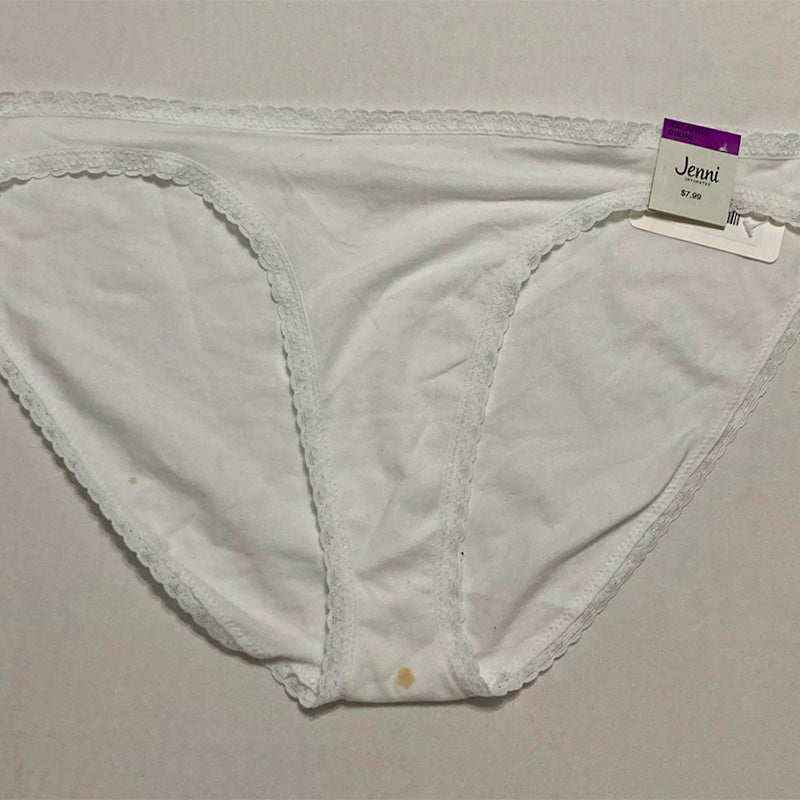 NWD Jenni Lace Trim Bikini Underwear White 2XL