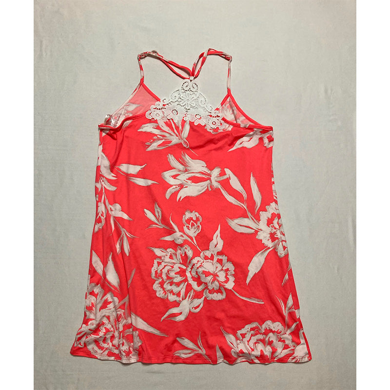 Linea Donatella Sleepshirt Coral Floral S