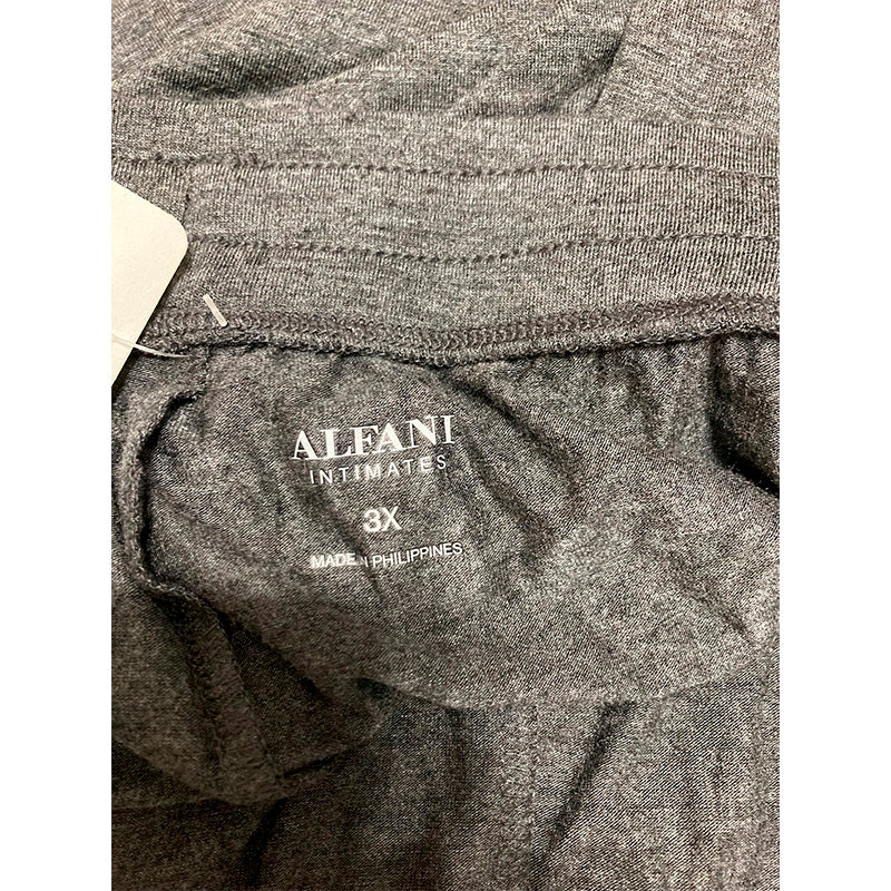 Alfani Jogger Bottom Waistband Grey Plus Size 3X