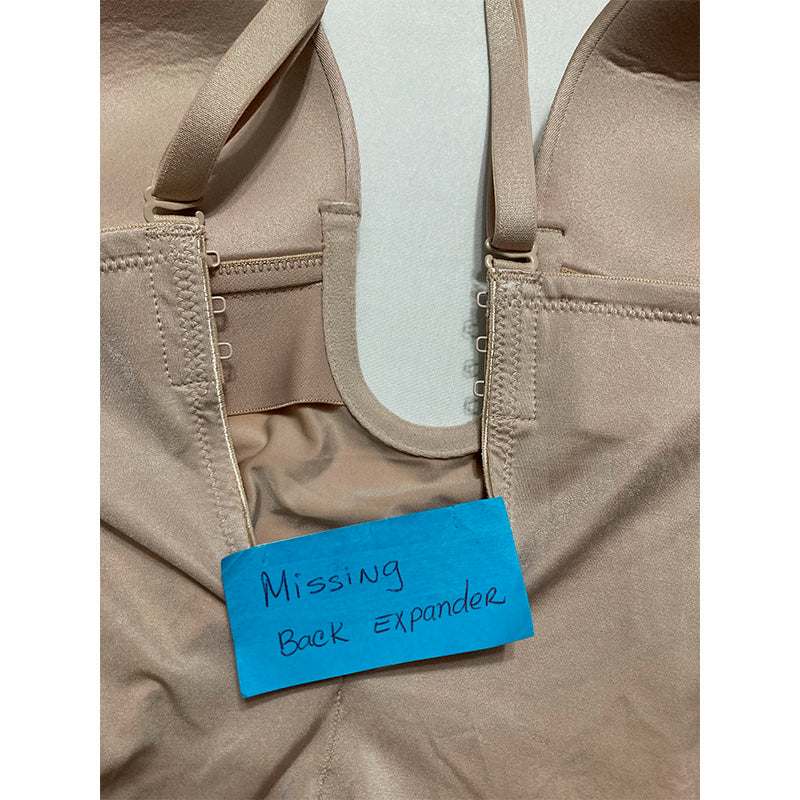 NWD SPANX Suit Your Fancy MidThigh Bodysuit Champagne Beige XS