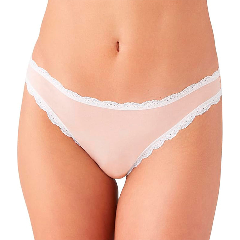 NWD b.tempt'd Inspired Eyelet Thong Panty, Rose Smoke S