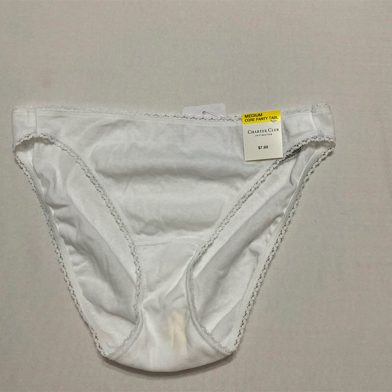 NWD Charter Club Everyday Cotton Bikini Underwear White M