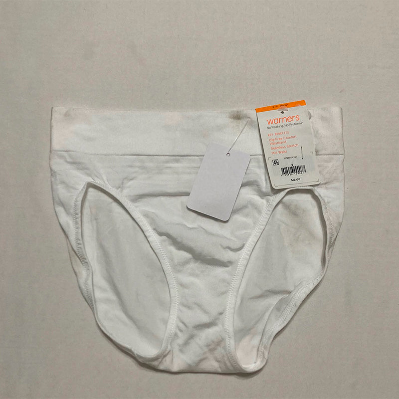 NWD Warner's Dig-Free Comfort Waist Smooth White S