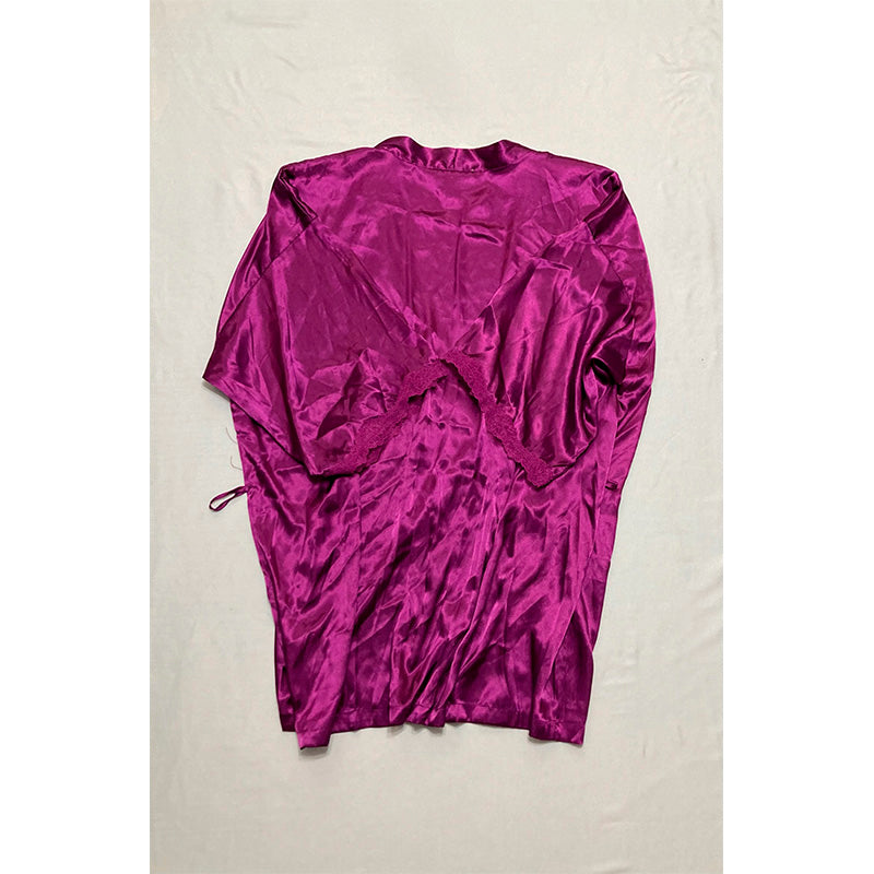 NWD Linea Donatella Flirty Gems Wrap Robe Berry XL