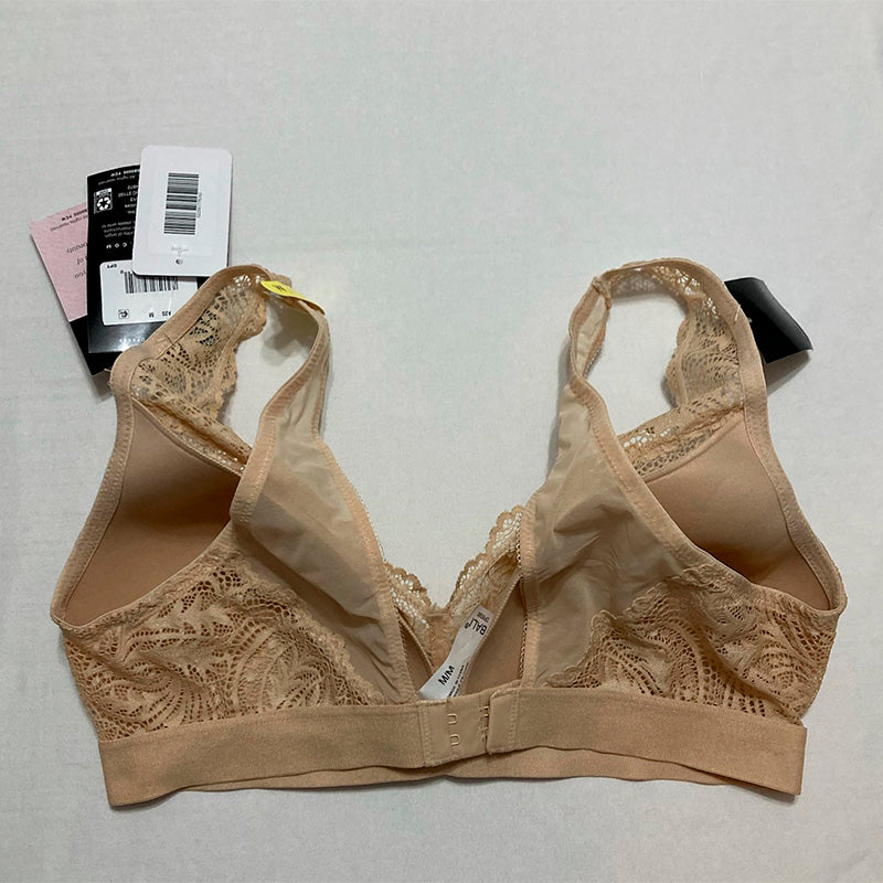 NWD Bali Comfort Revolution Scallop Lace Wirefree Bralette Latte M