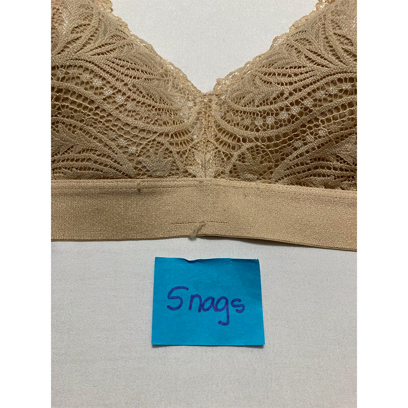 NWD Bali Comfort Revolution Scallop Lace Wirefree Bralette Latte M