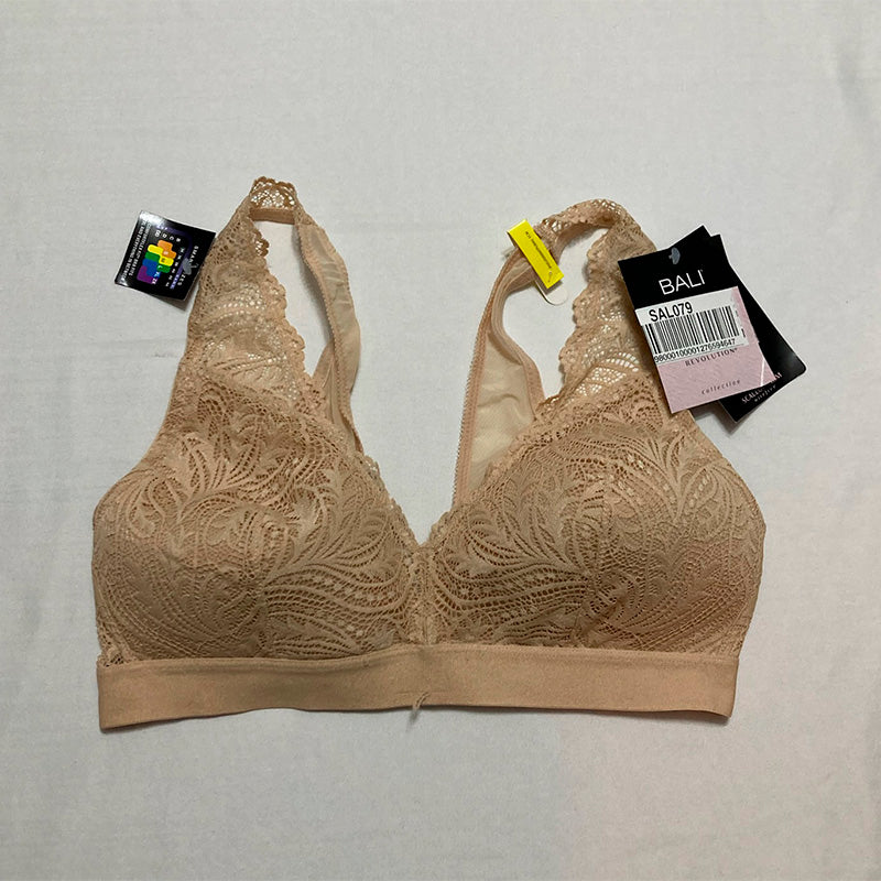 NWD Bali Comfort Revolution Scallop Lace Wirefree Bralette Latte M