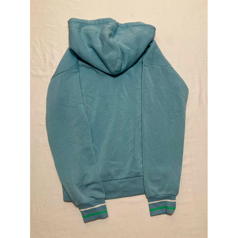 NWD Aqua Heart Graphic Fleece Hoodie Blue S