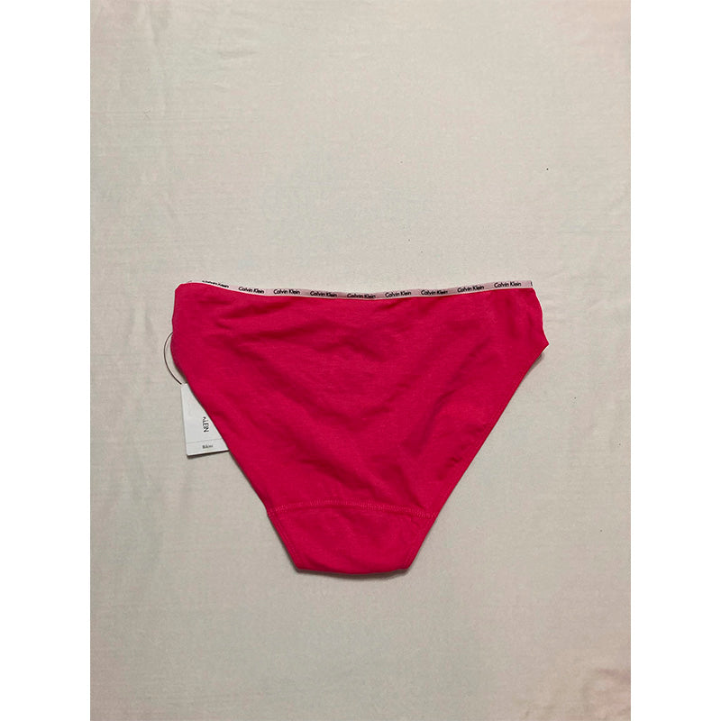 Calvin Klein Cotton Stretch Logo Bikini Pink L