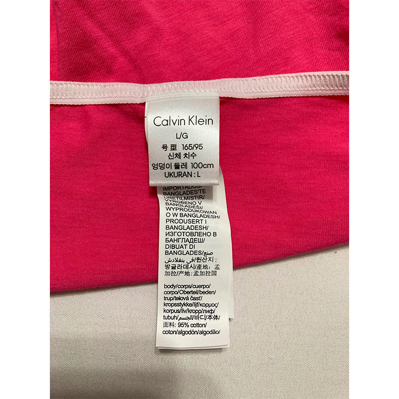 Calvin Klein Cotton Stretch Logo Bikini Pink L