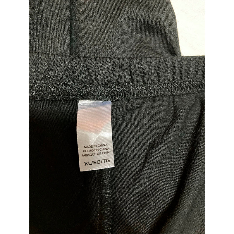 Unbranded Pajama Pants Long Sleeve Black XL