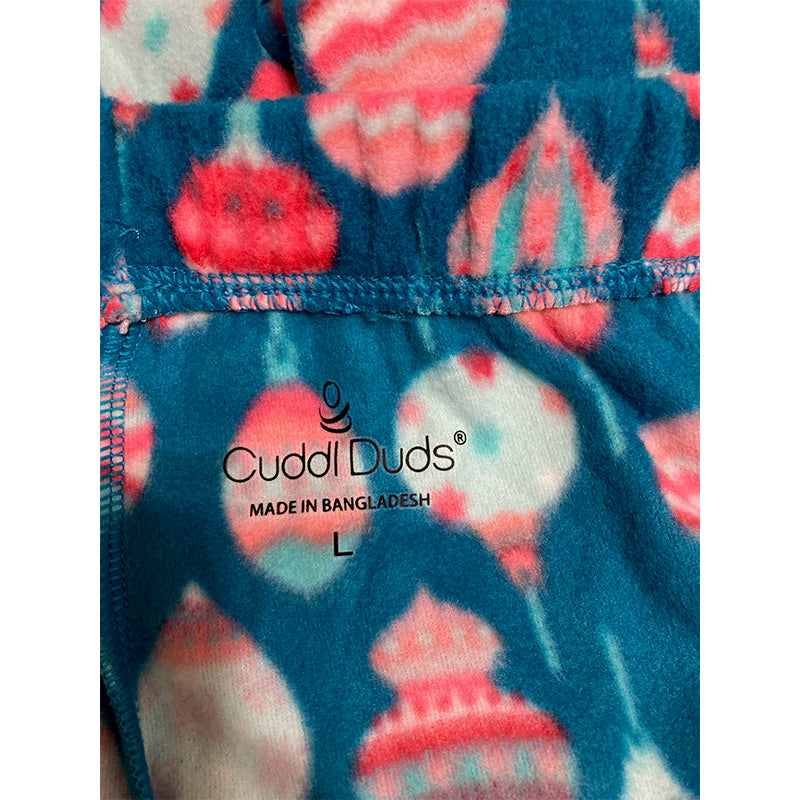 Cuddl Duds Pajama Pants Waistband Multicolor L