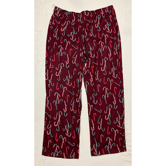 Charter Club Pajama Pants Waist Band Burgundy XL