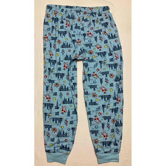 Family Pjs Men Pajama Pants Blue XL